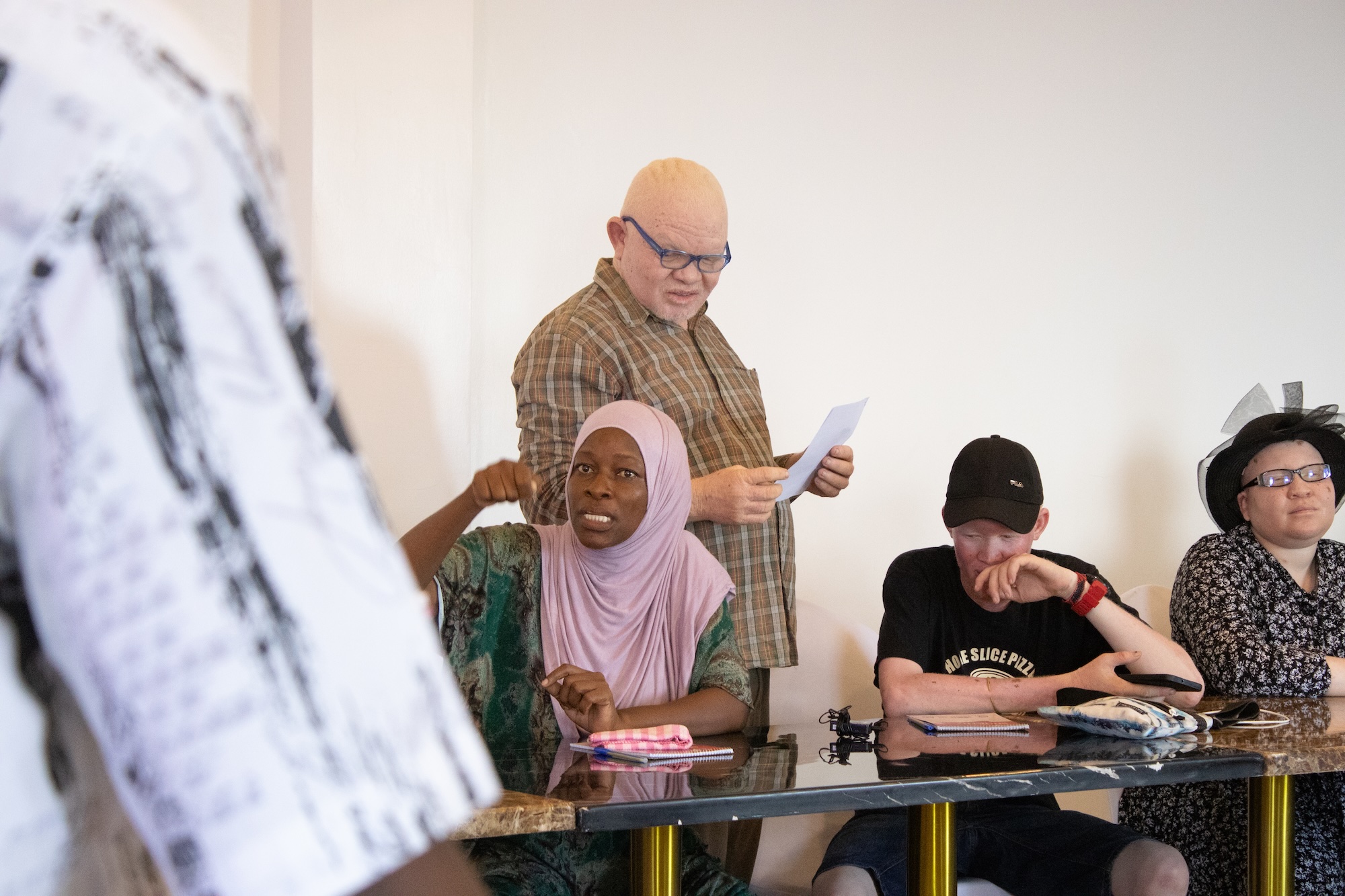 Abdallah Omar, Mombasa County at Black Albinism